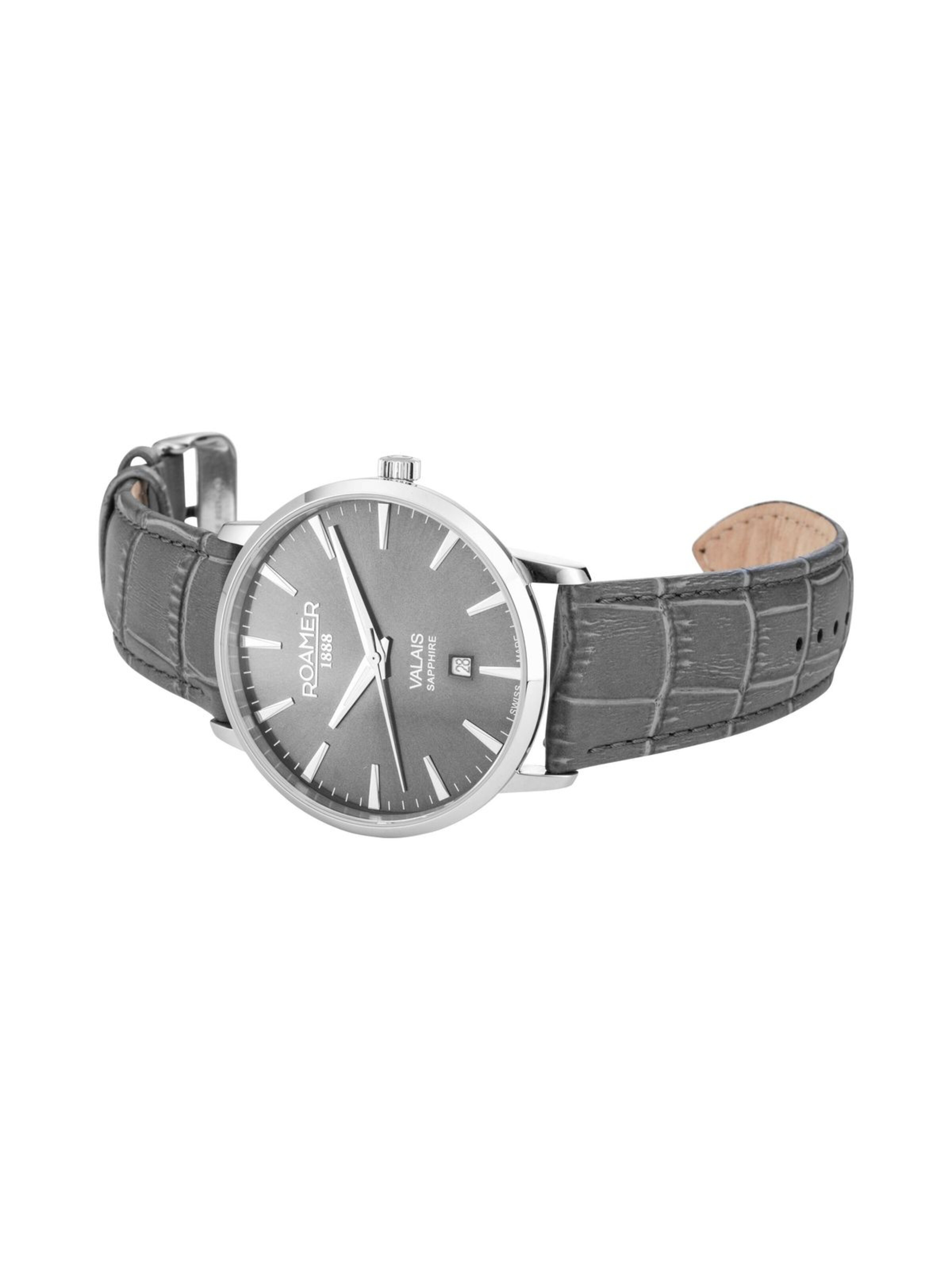 Montre à affichage analogique Roamer en gris