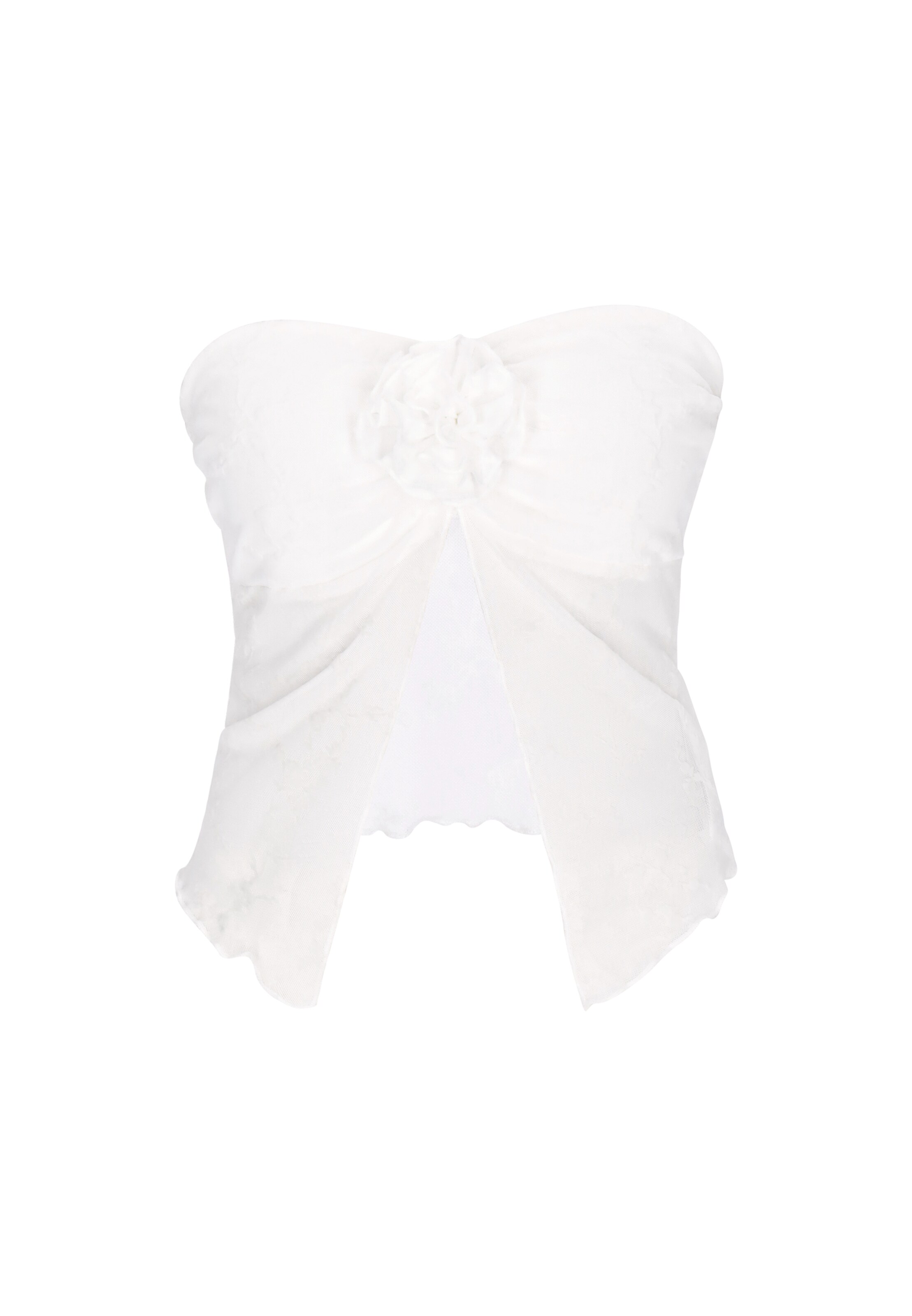 Haut faina en blanc : devant