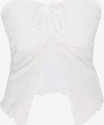 Haut faina en blanc : devant