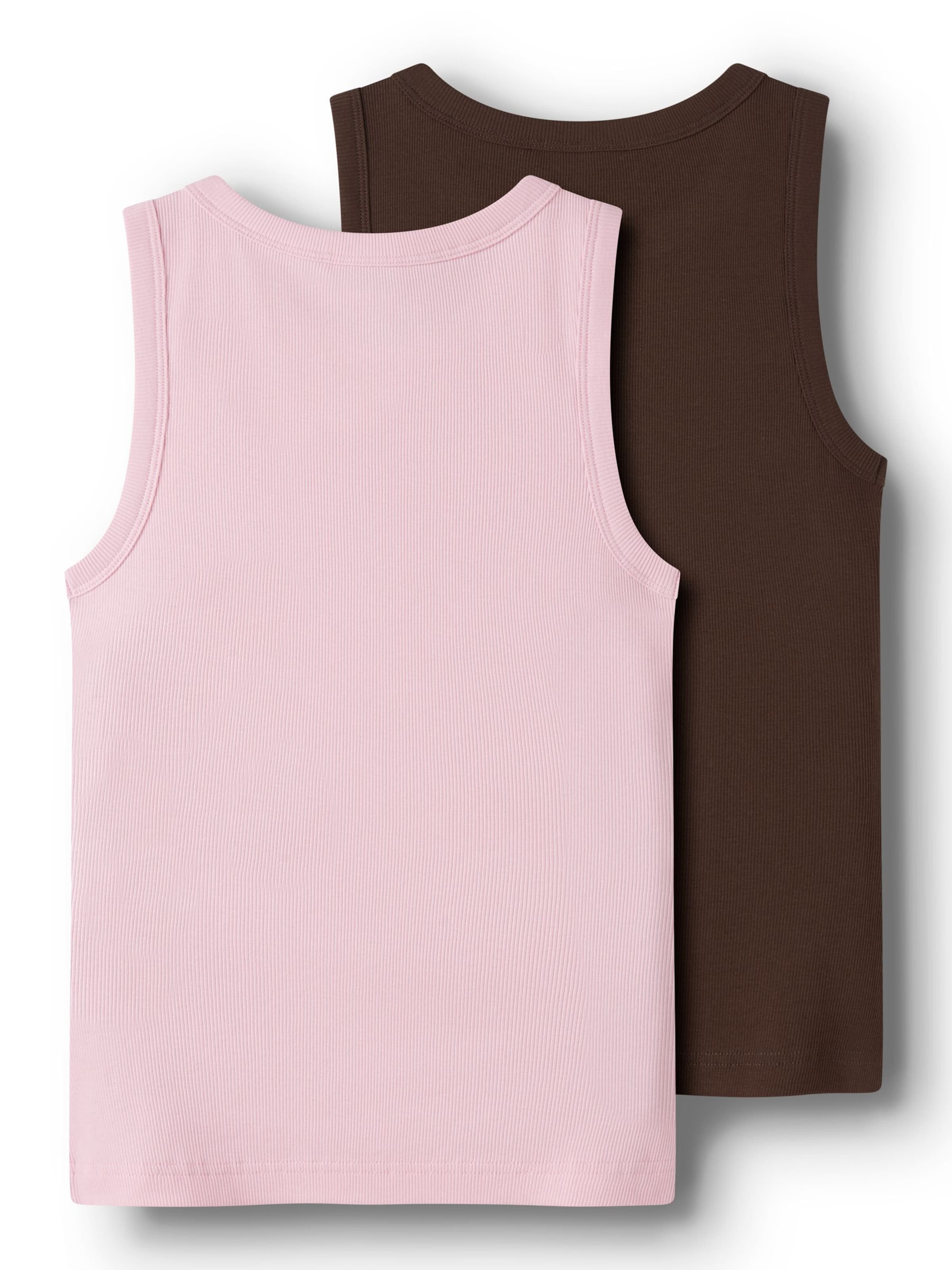 TWO SOON Нательная майка в Коричневый