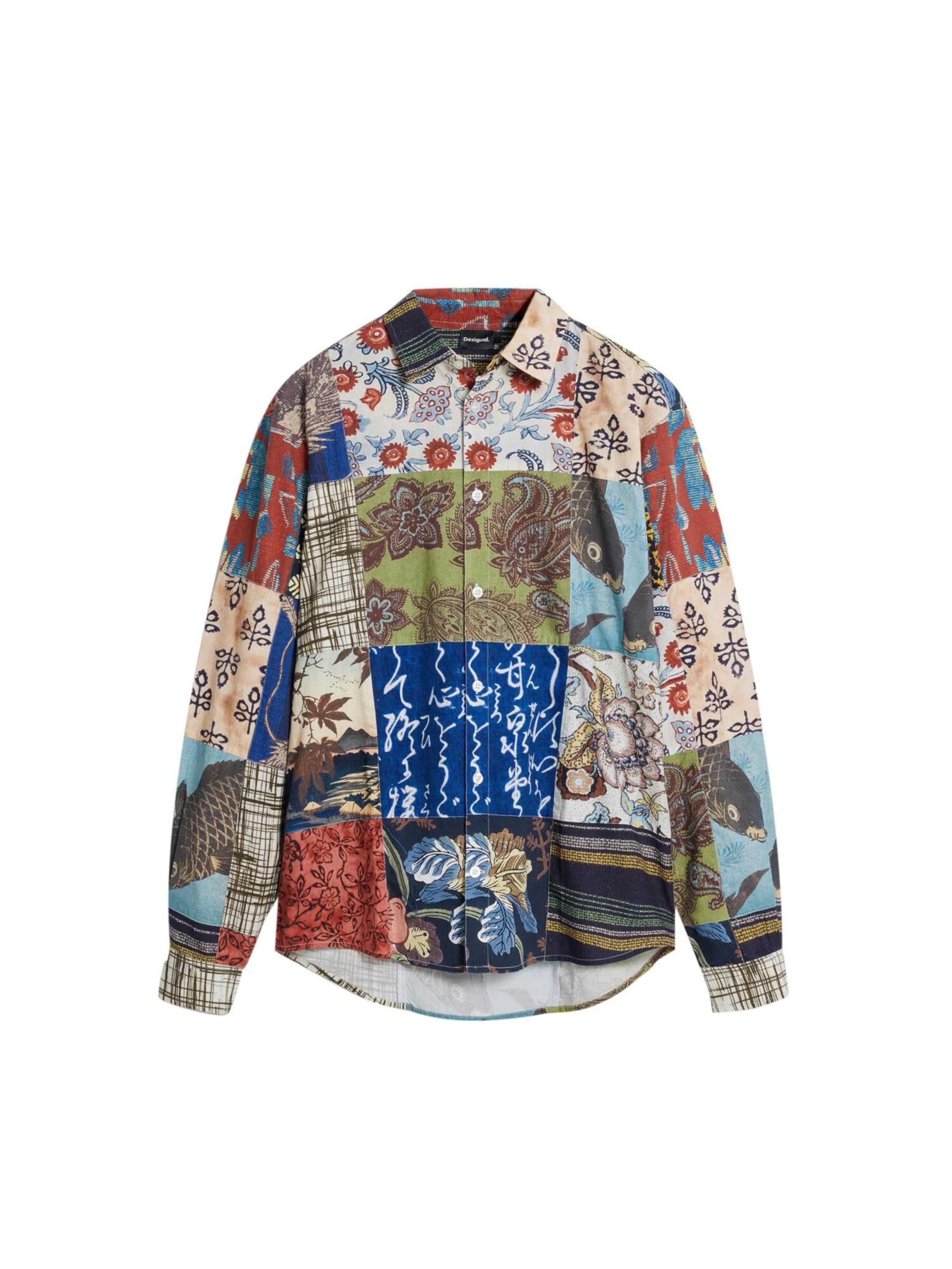 Desigual Regular fit Button Up Shirt in Mixed colours: front