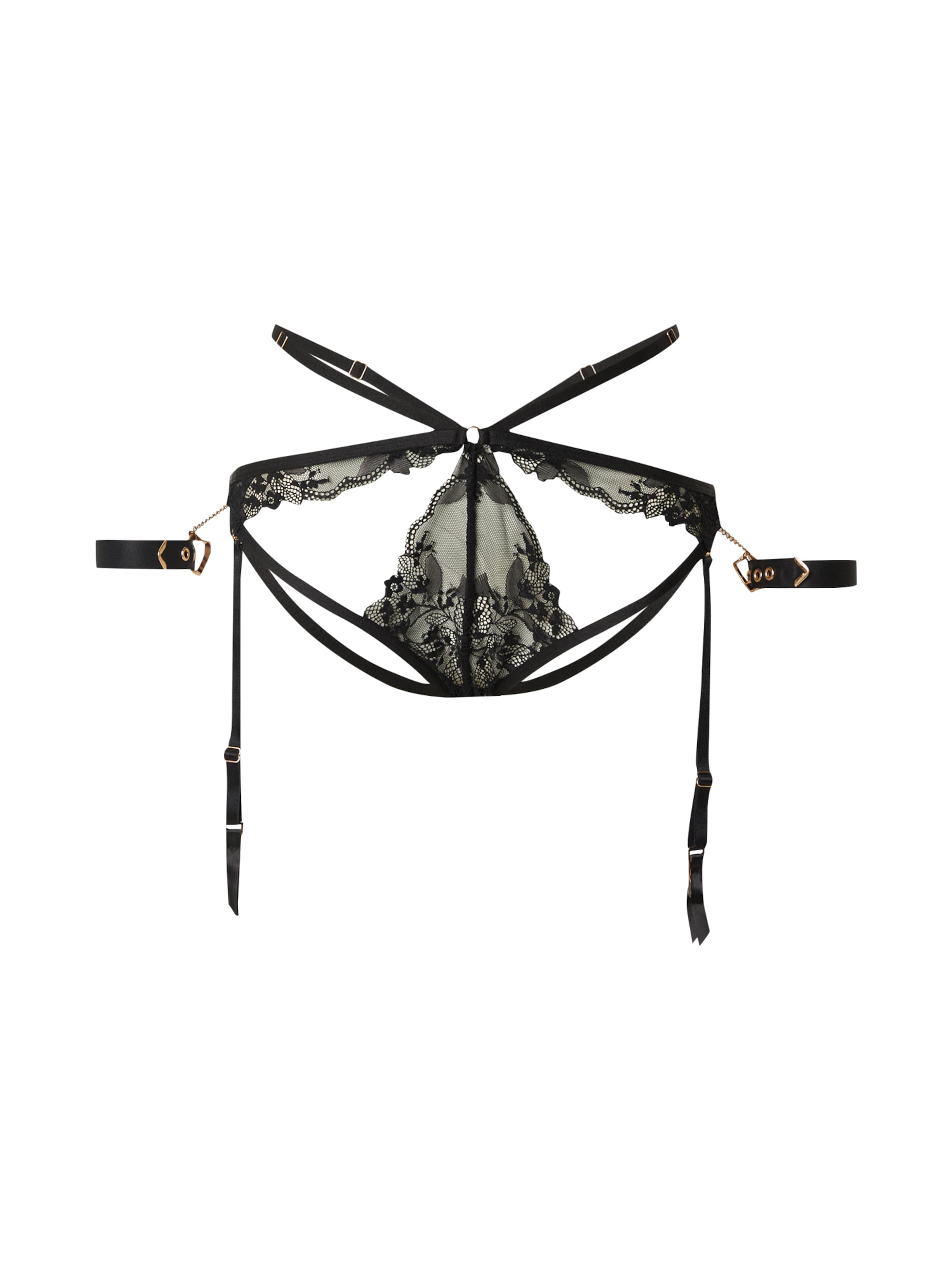 juoda Hunkemöller Liemenėlė atvirais kaušeliais 'Nadia': priekis