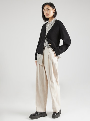 Wide leg Pantaloni con pieghe di River Island in beige