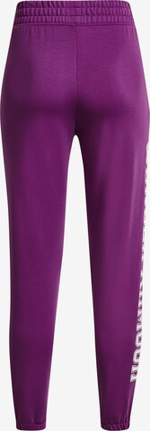 UNDER ARMOUR Tapered Sportbroek 'Rival' in Lila
