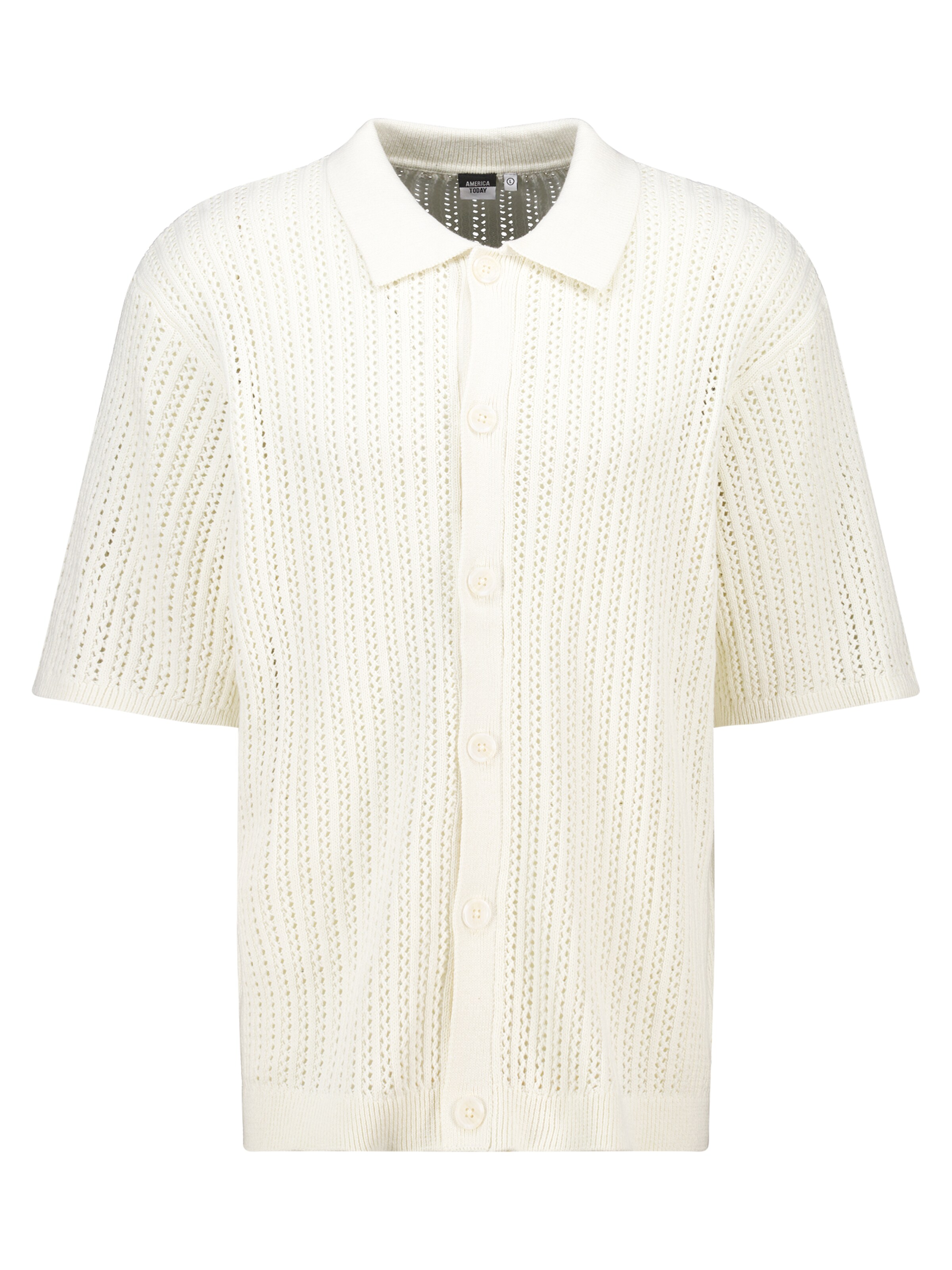 Fit confort Vestes en maille America Today en beige : devant