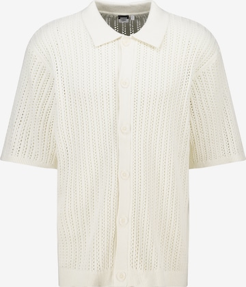 America Today Comfort fit Gebreid vest in Beige: voorkant