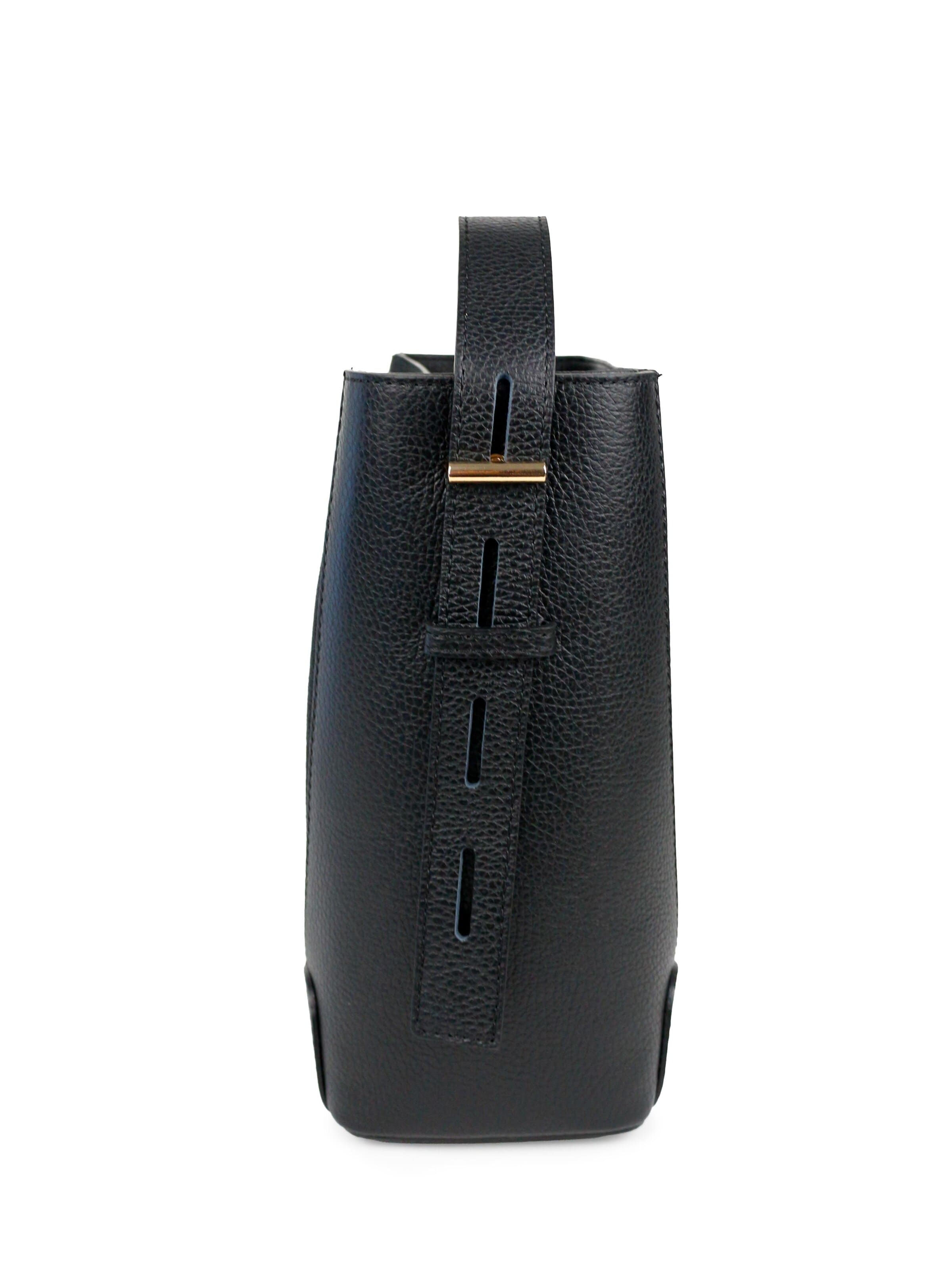 SARA BY JG Skuldertaske 'La Solida - Made in Italy' i sort