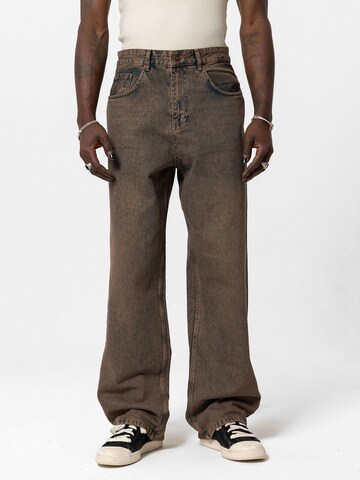 Wide leg Pantaloni di VAMOS CLO in marrone: frontale