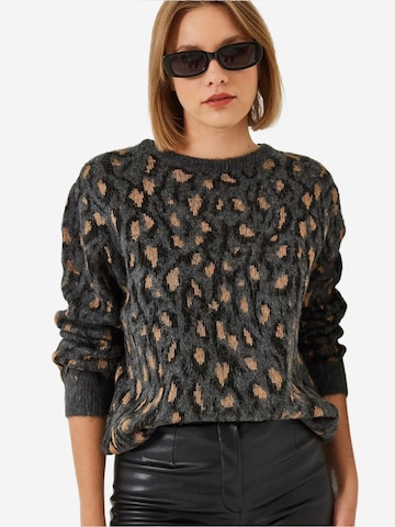 Bianco Lucci Trui in Grijs: voorkant