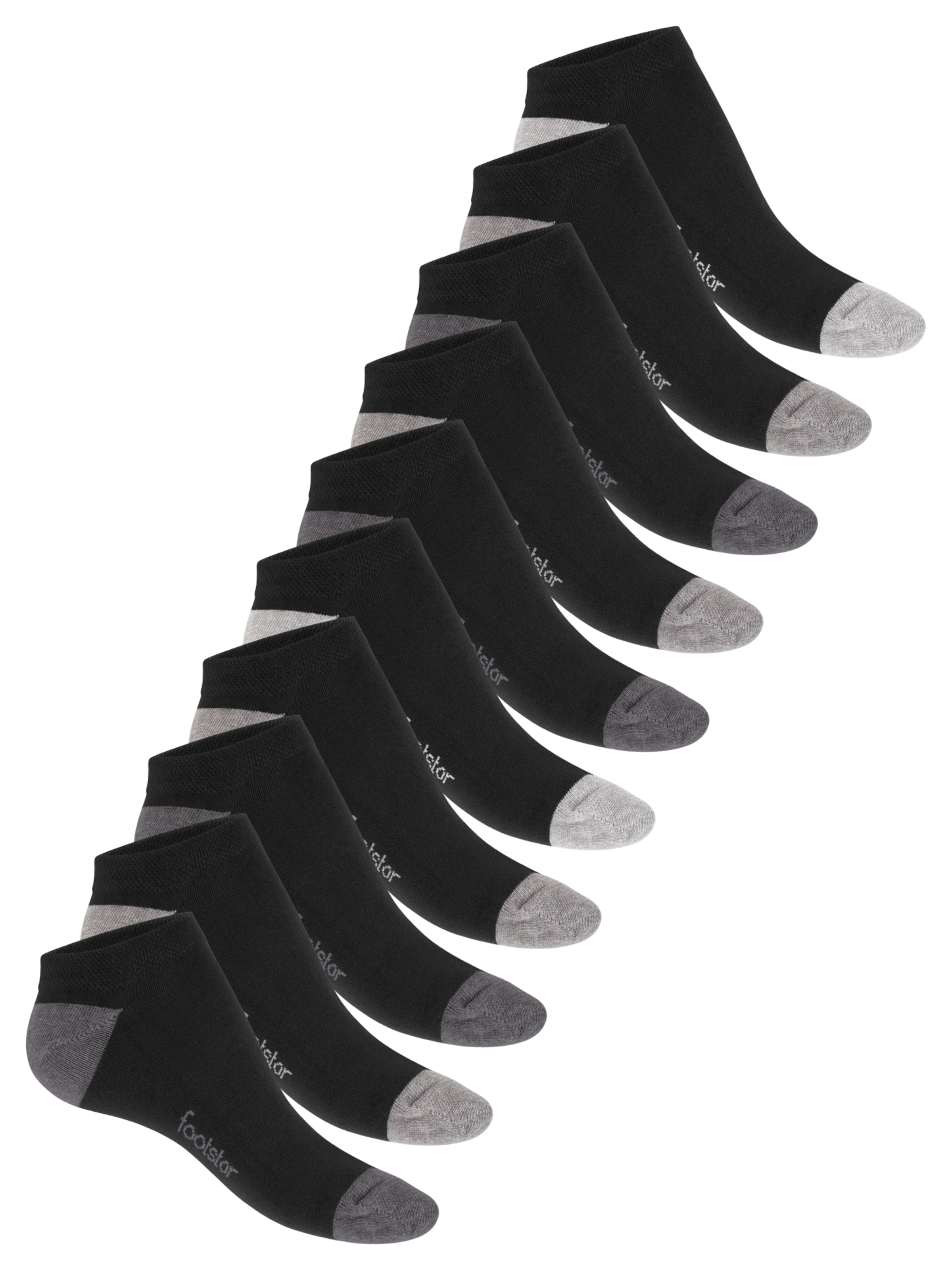 footstar Ankle Socks 'Color Pop' in Grey: front