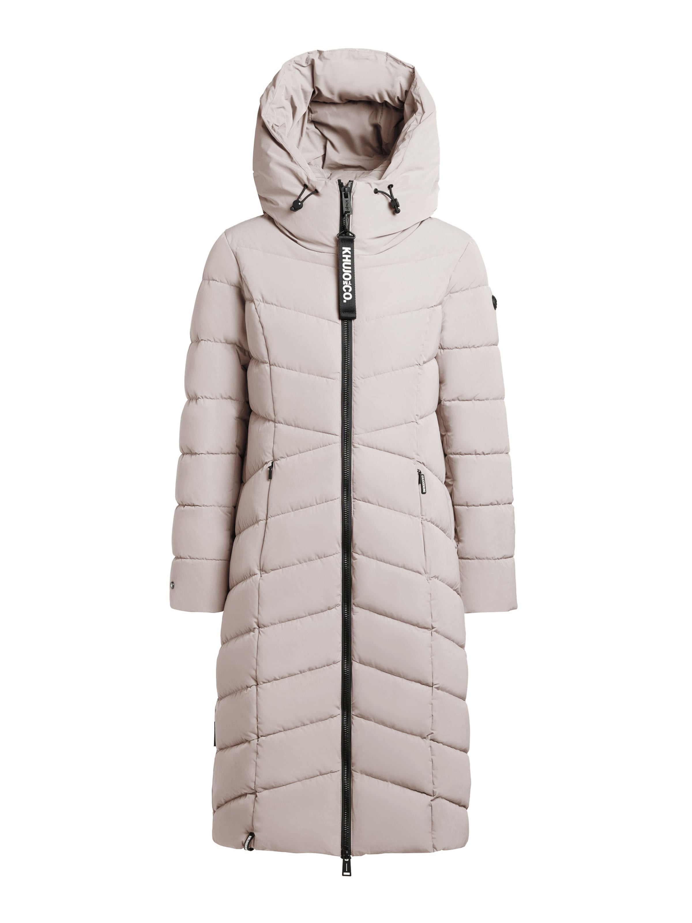 bēšs khujo Ziemas mētelis 'Tamke': no priekšpuses