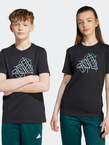 ADIDAS SPORTSWEAR Μπλουζάκι σε μαύρο: μπροστά