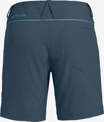 VAUDE Regular Workout Pants 'Skomer III' in Blue