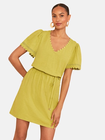 Robe love & roses en vert : devant