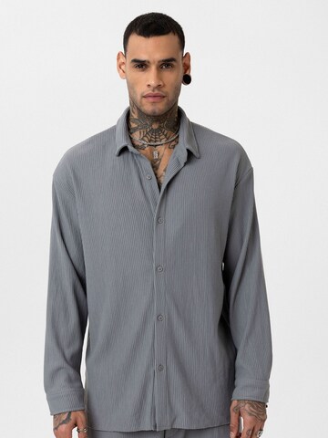 Coupe regular Chemise 'Valerio' Dandalo en gris : devant