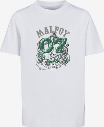Maglietta 'Harry Potter Draco Malfoy Seeker' di F4NT4STIC in bianco: frontale