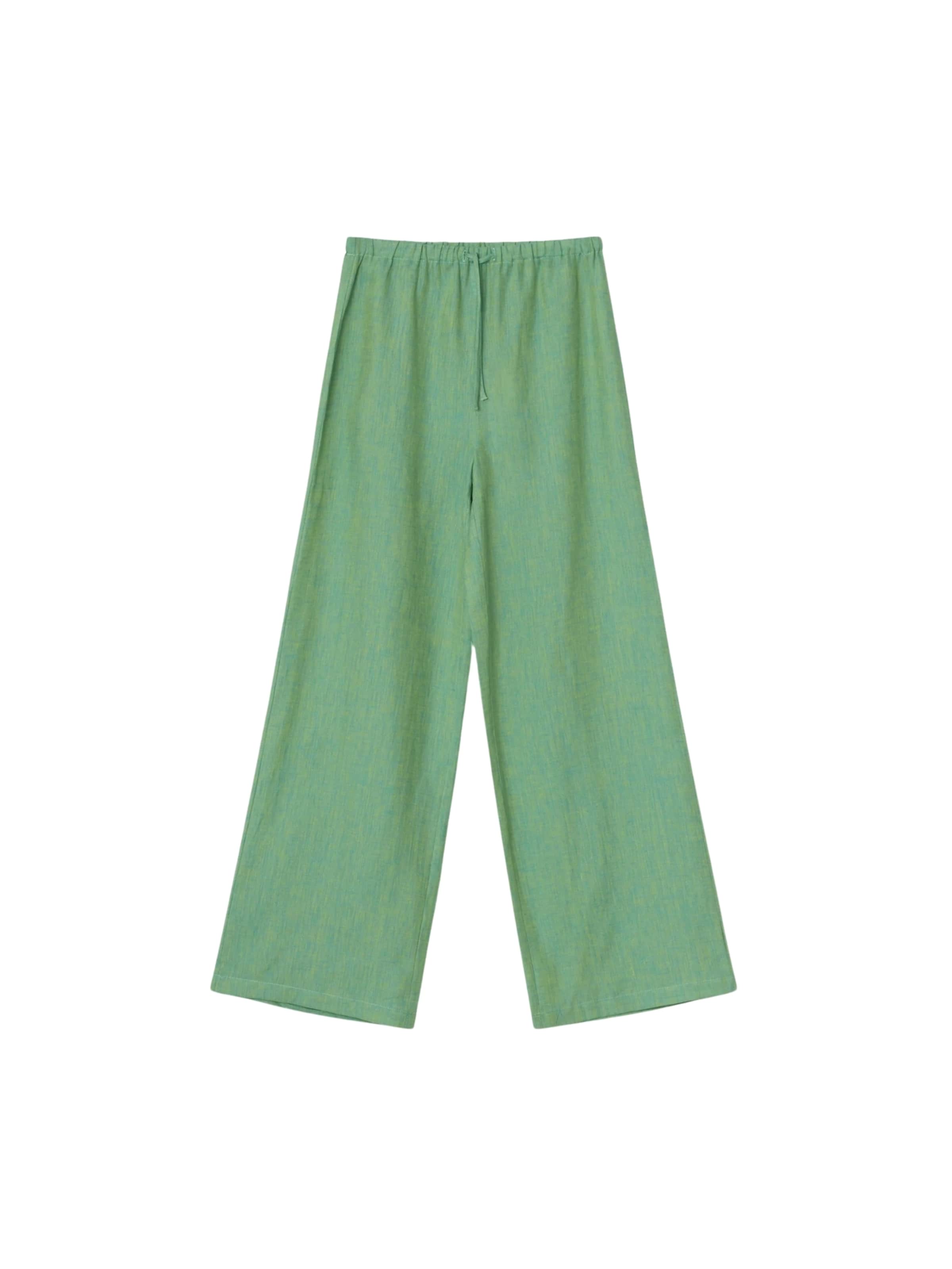 Résumé Baggy Kalhoty 'Sylvie' – zelená: přední strana