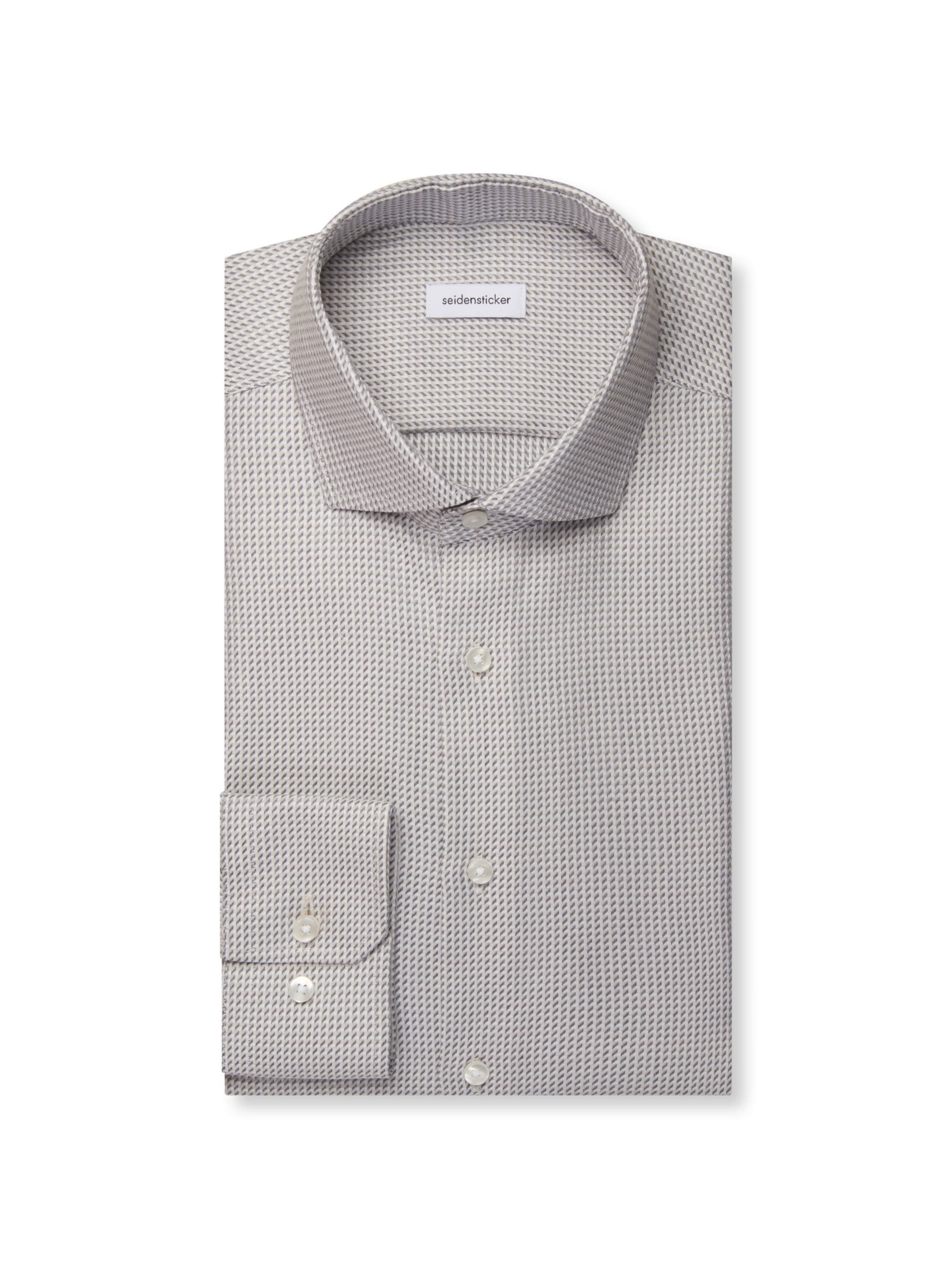Coupe regular Chemise business 'Schwarze Rose' SEIDENSTICKER en blanc