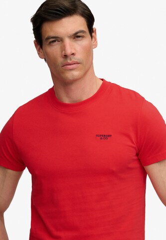 Superdry & Co Shirt 'Essential' in Rood