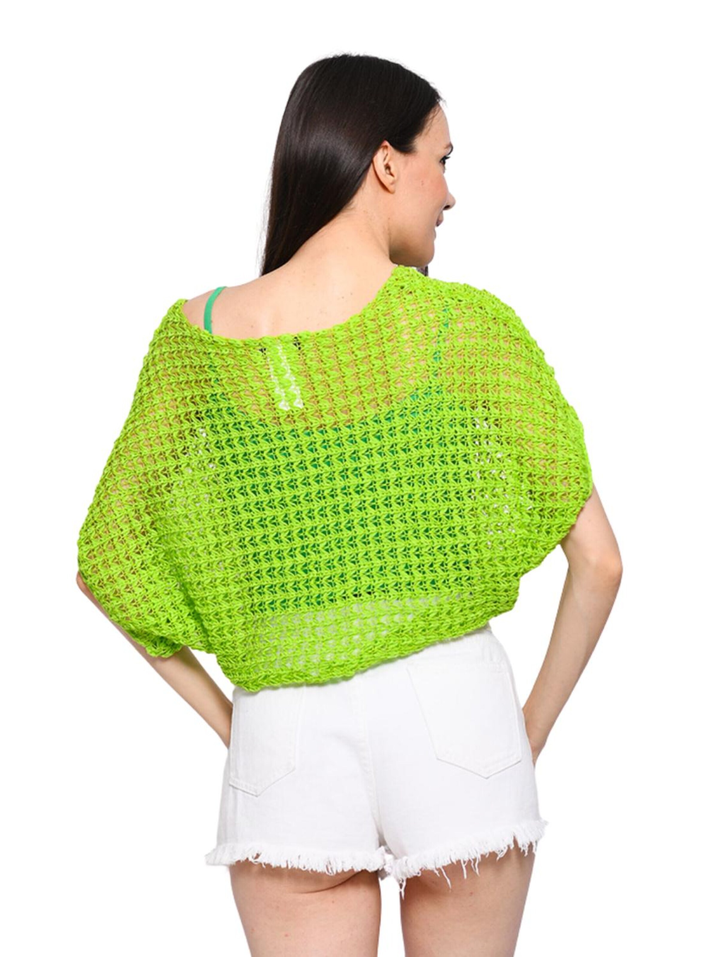 Süel knitwear Knitted top 'Summer 3D' in Green