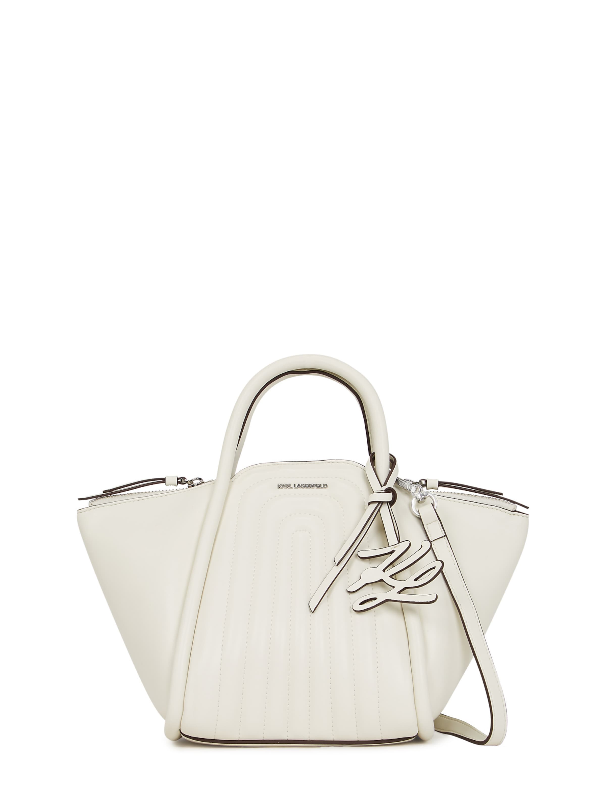 Karl Lagerfeld Kabelka – bílá: přední strana