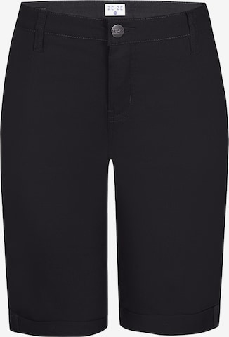 ze-ze Slimfit Hose 'Sanne 313' in Schwarz: Vorderseite