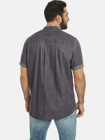 Jan Vanderstorm Comfort fit Button Up Shirt 'Luzza' in Grey