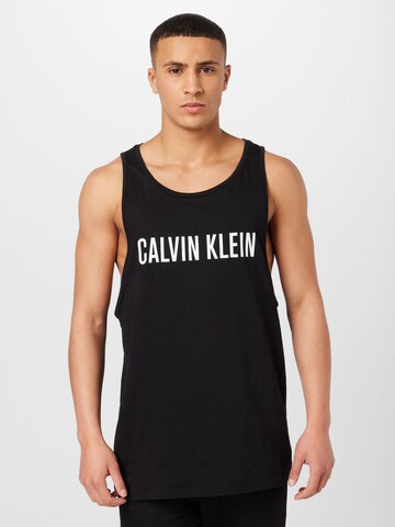 Calvin Klein Swimwear Shirt in Black: front