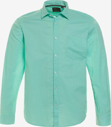 JP1880 Comfort fit Button Up Shirt in Green: front