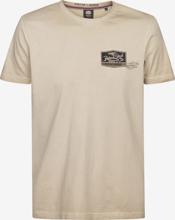 Petrol Industries Póló - barna: elől