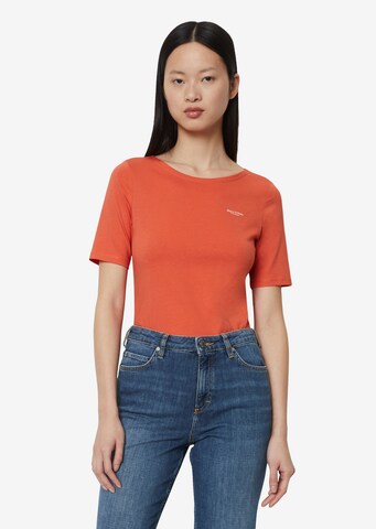 T-shirt Marc O'Polo en orange : devant