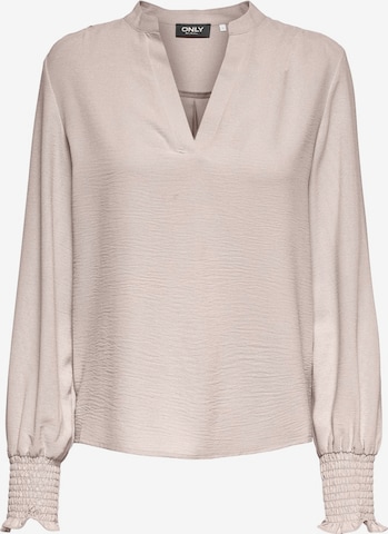 Chemisier 'ONLMette' ONLY en beige : devant