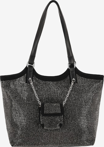 faina Shopper in Silver: front