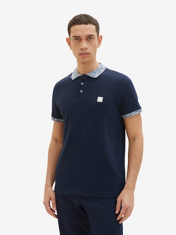 TOM TAILOR Poloshirt in Blau: predná strana