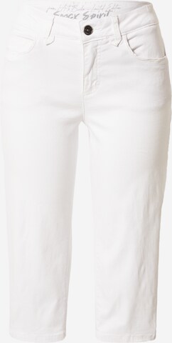 Soccx Slimfit Broek in Wit: voorkant