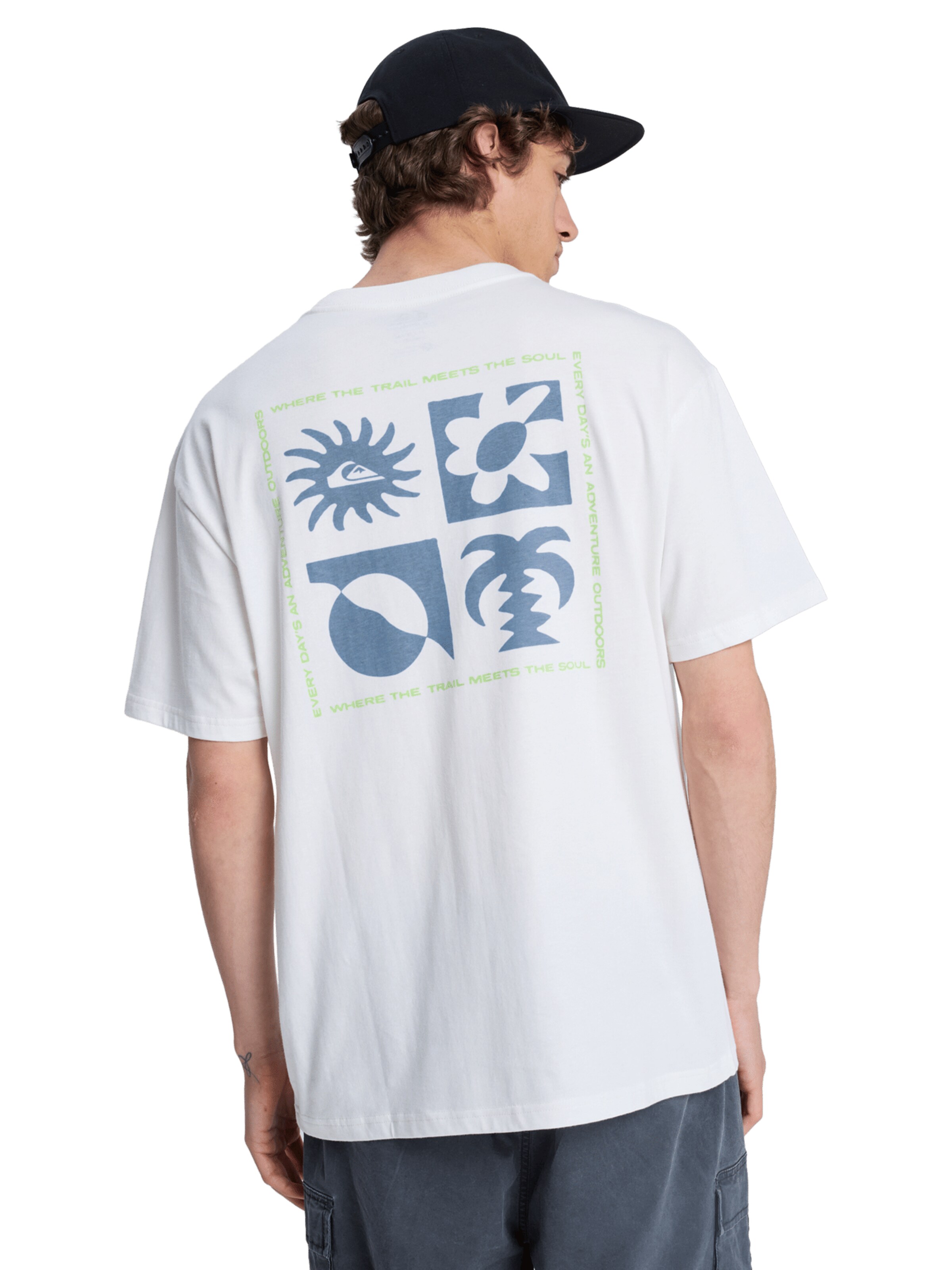 QUIKSILVER Funktionstopp 'Evo Blossom Of Peace' i vit