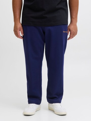 JACK & JONES Regular Trousers in Blue: front