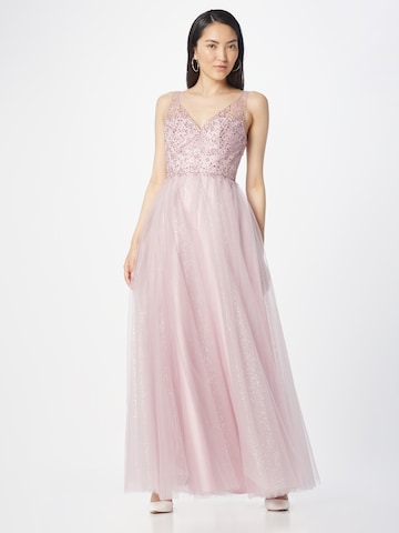 Laona Evening Dress in Pink: front