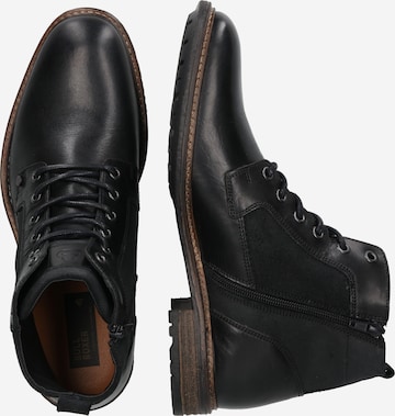 BULLBOXER Lace-Up Boots in Black