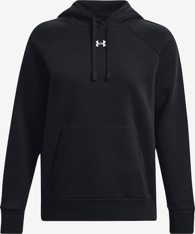 UNDER ARMOUR Sportief sweatshirt 'Rival' in de kleur Zwart / Wit, Productweergave