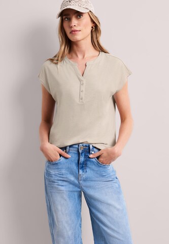STREET ONE Shirt in Beige: Vorderseite
