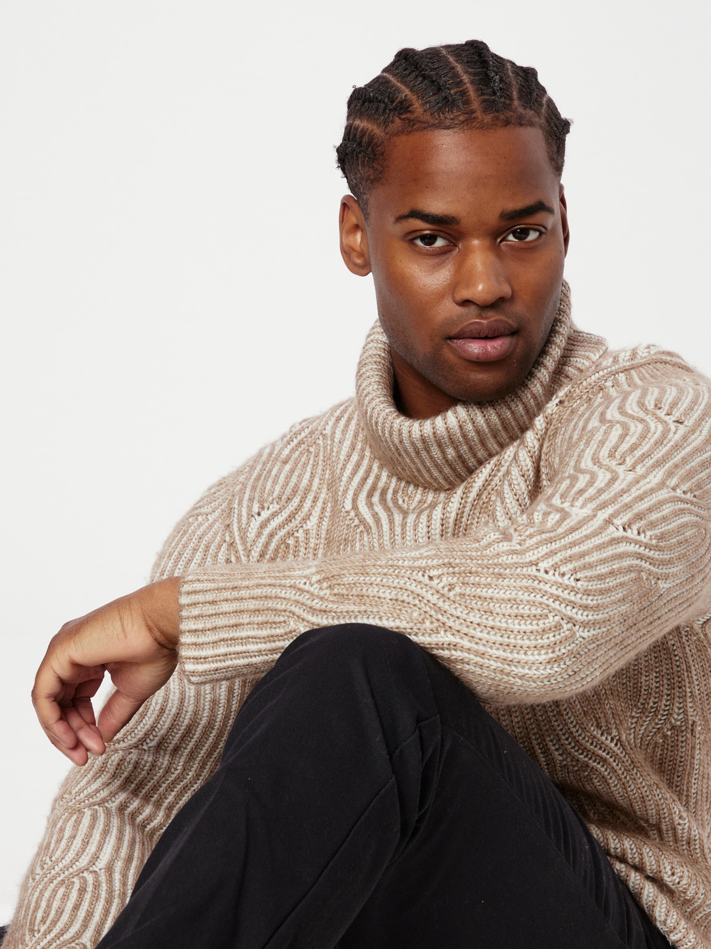 JOOP Sweater Hairo in Light Brown ABOUT YOU