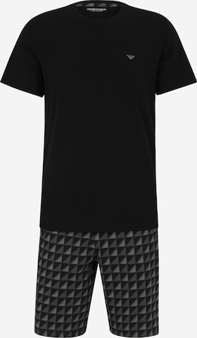 juoda Emporio Armani Trumpa pižama: priekis