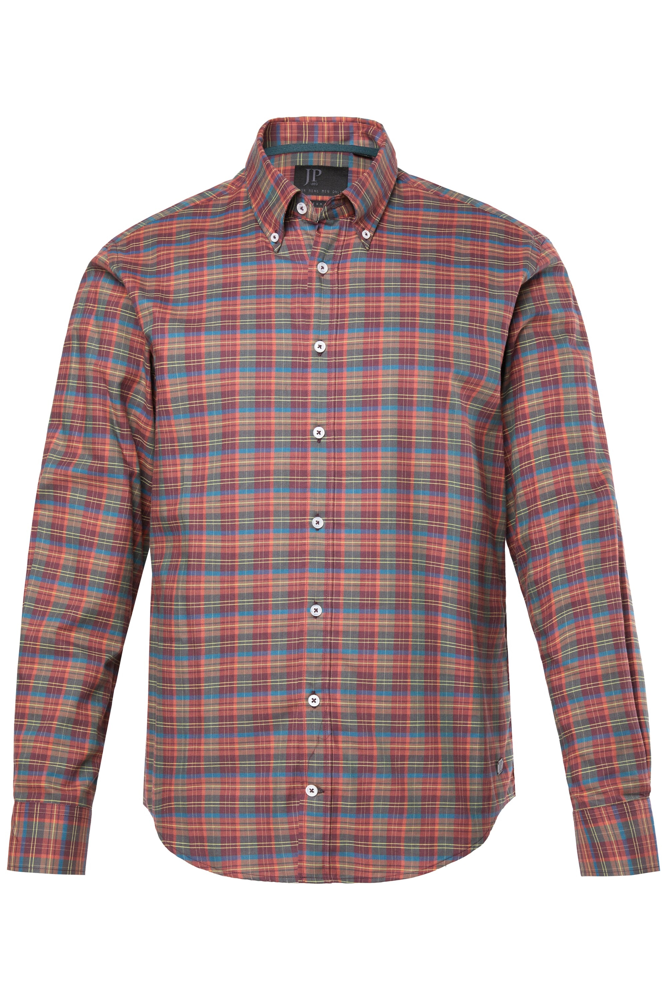 JP1880 Regular fit Overhemd in Rood: voorkant