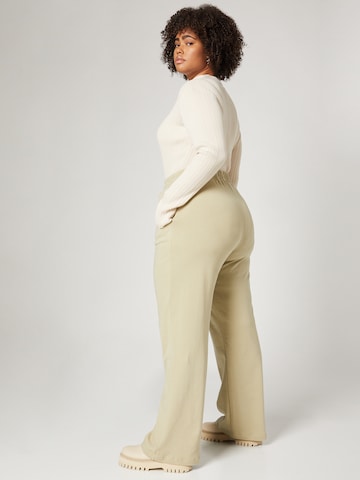 A LOT LESS Wide leg Pants 'May' in Beige