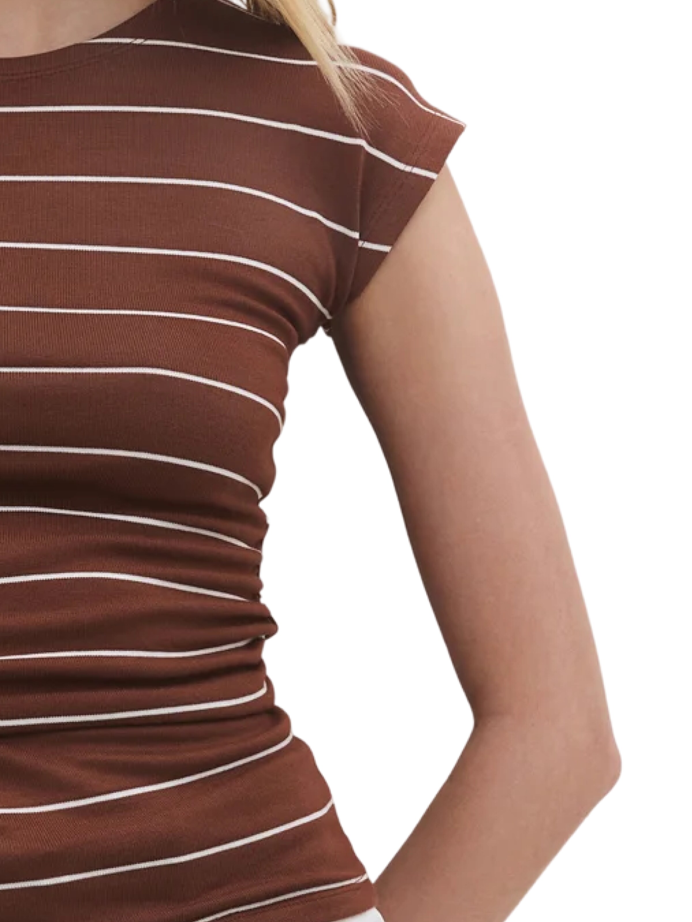 T-shirt No Matter What en marron