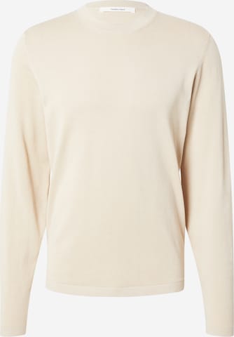 Pull-over 'SLHRAVI' SELECTED en beige : devant
