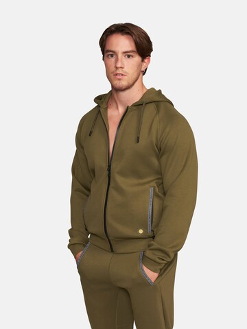 GOLD´S GYM APPAREL Athletic Jacket 'Gene' in Green: front