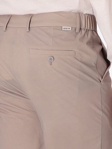 Distretto12 - regular Pantalón plisado 'T. SEQUOIA' en beige