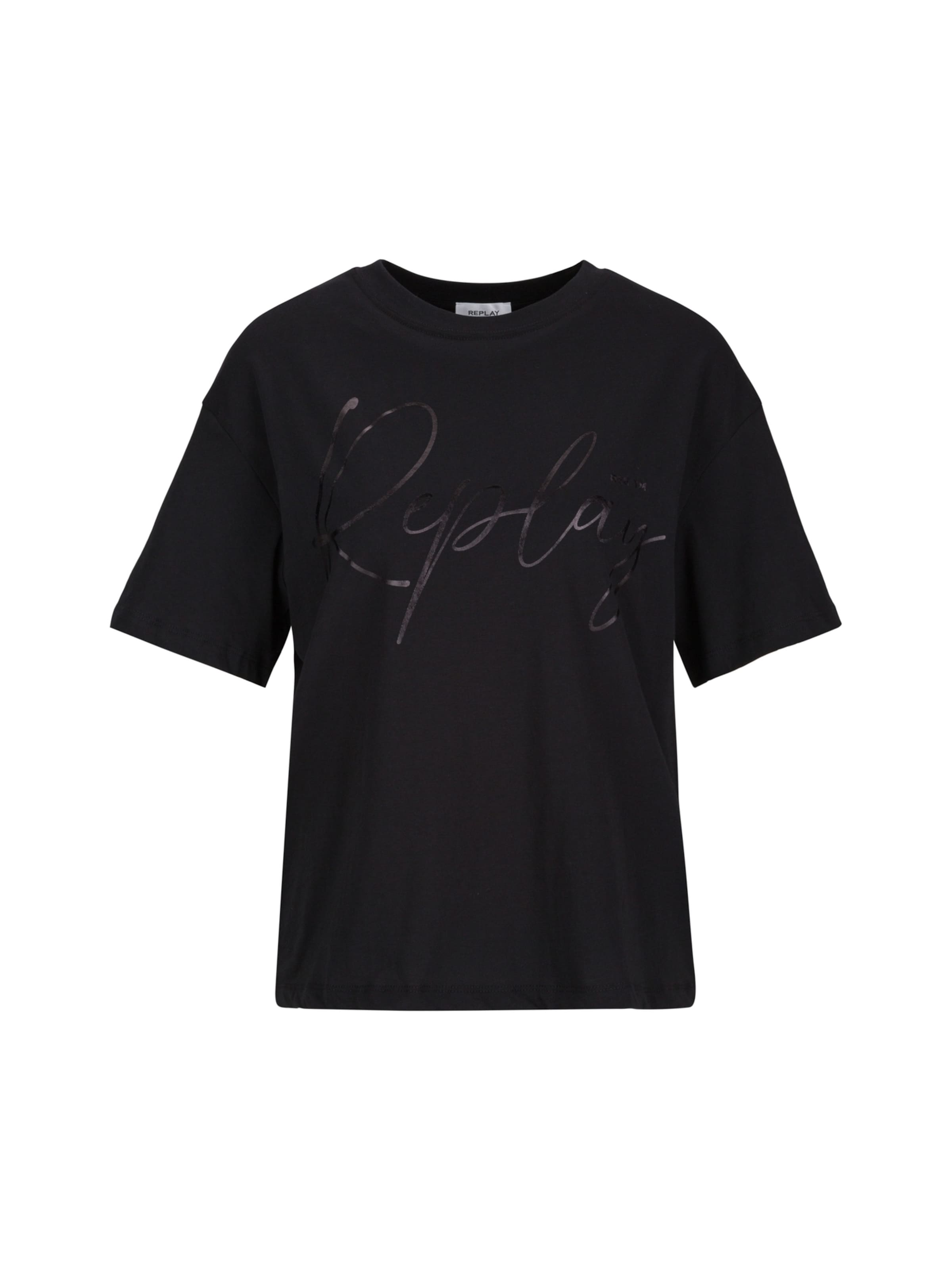 REPLAY T-Shirt in L in schwarz, Produktansicht